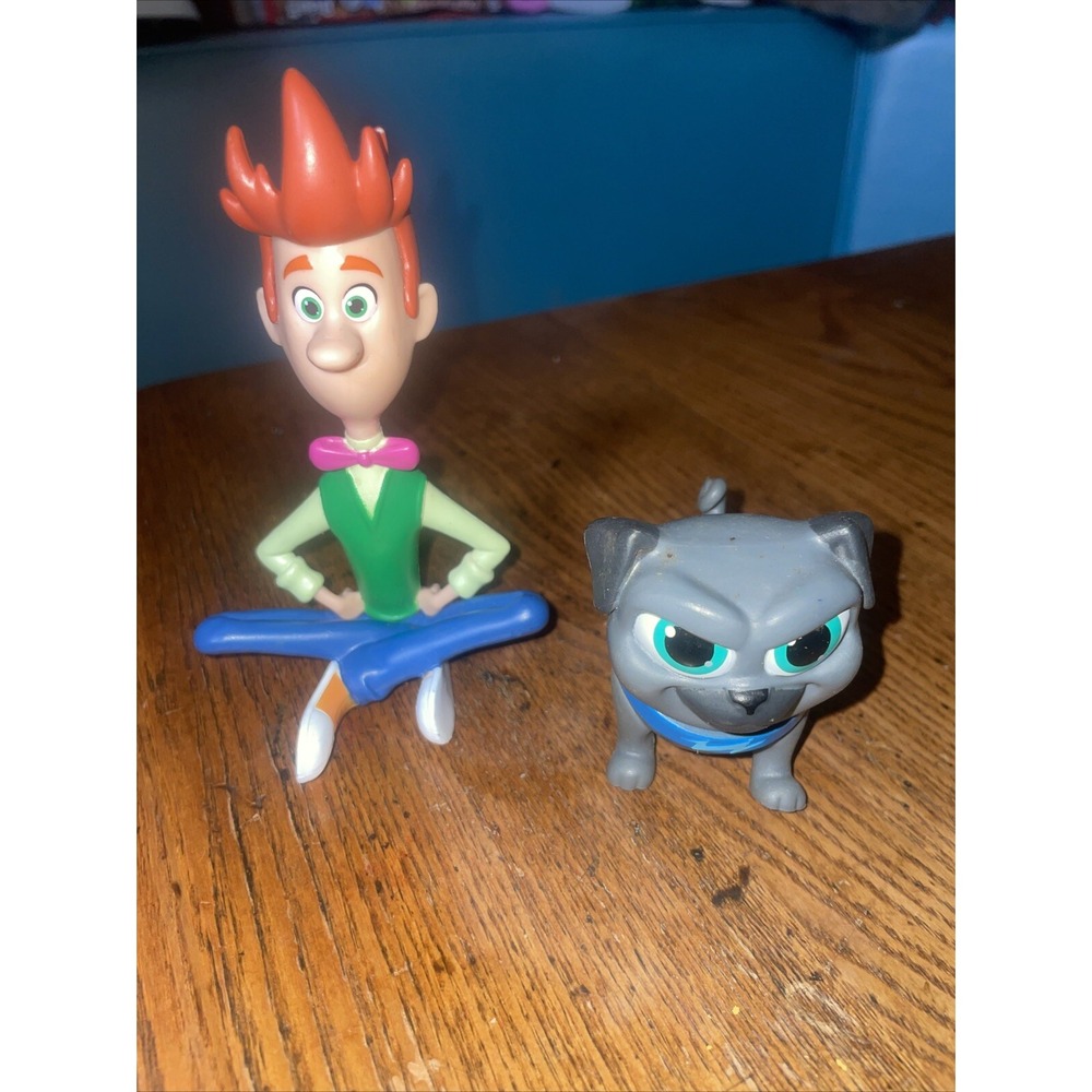 Disney Jr. Puppy Dog Pals‎ BOB Sitting Cross-Legged PVC Toy Figure Just Play